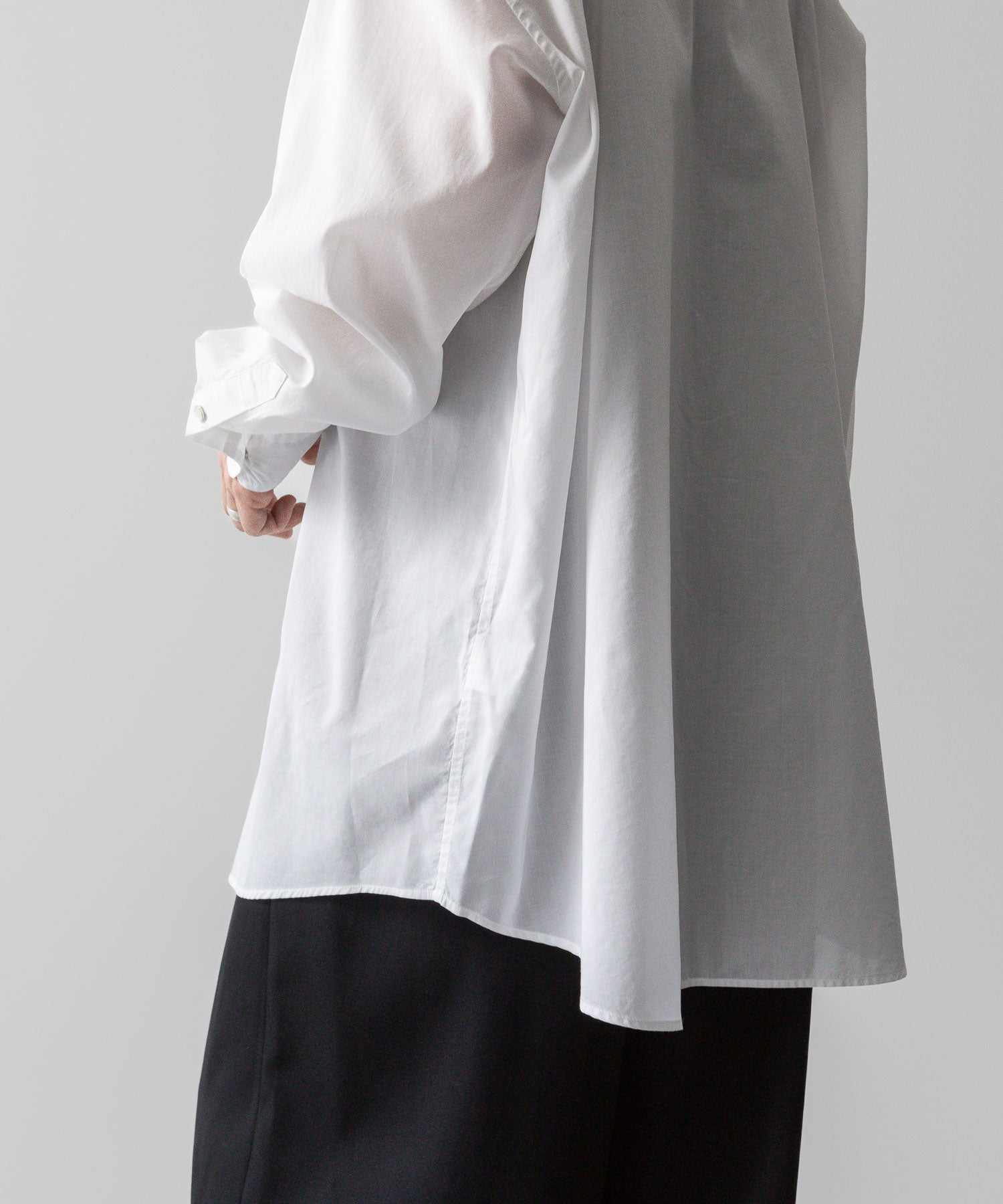 Fujimoto フジモトのWASHED OVER COTTON & SILK SHIRT - WHITEの公式通販サイトsession福岡セレクトショップ