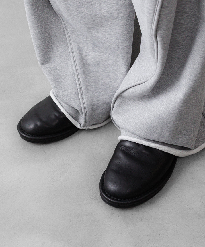 【KANEMASA PHIL.】36G HEATHER DRAPING PANTS - GRAY DYE
