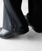 画像をギャラリービューアに読み込む, ANTHEM A-アンセムエーのWASHABLE WOOL NO-BRAINER PANTSのBLACK公式通販サイトsession福岡セレクトショップ
