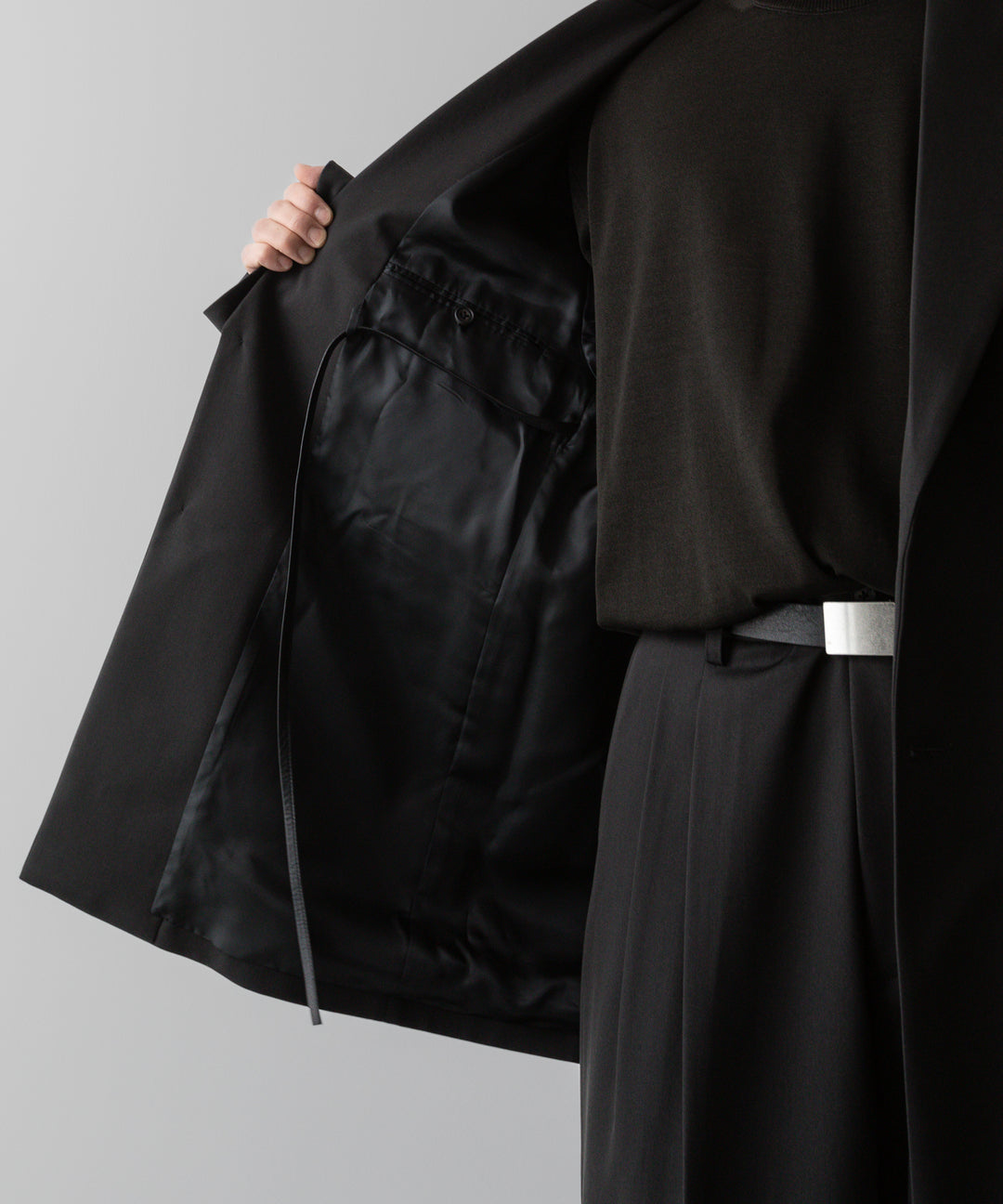 ssstein(シュタイン)の24AWコレクション OVERSIZED SINGLE BREASTED LONG JACKET - DARK CHARCOAL 公式通販サイトsession福岡セレクトショップ