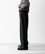 画像をギャラリービューアに読み込む, ANTHEM A-アンセムエーのWASHABLE WOOL NO-BRAINER PANTSのBLACK公式通販サイトsession福岡セレクトショップ
