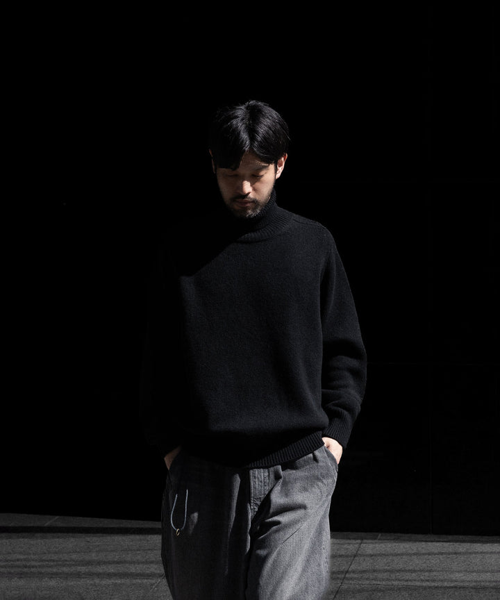 ssstein(シュタイン)のEXTRA FINE WOOL WARM KNIT TURTLE NECK LS - BLACKの公式通販サイトsession福岡セレクトショップ