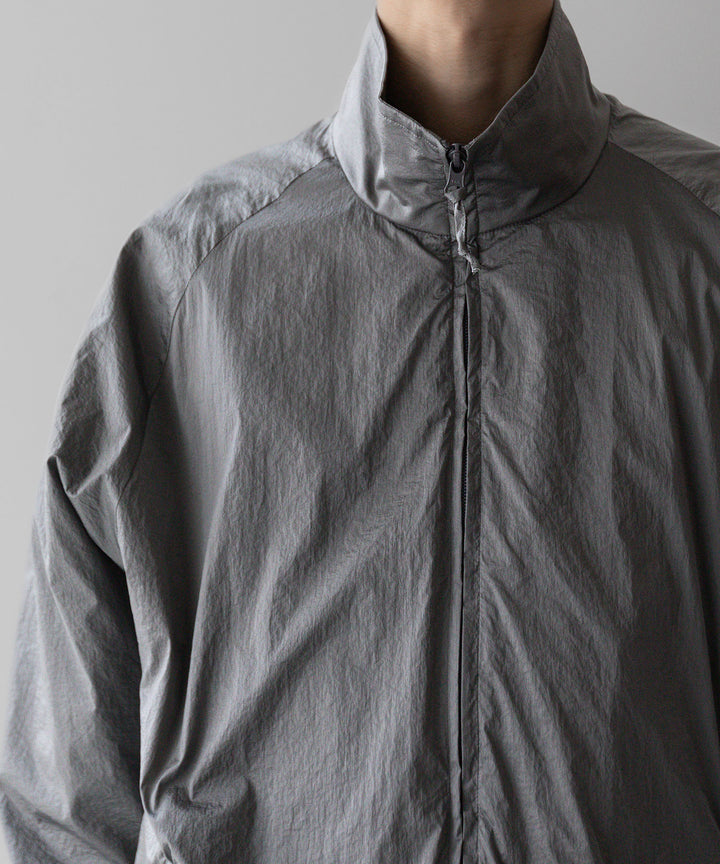 stein(シュタイン)の23AWコレクションWINDBREAKER STAND COLLAR JACKETのSILVER 公式通販サイトsession福岡セレクトショップ