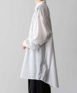 Fujimoto フジモトのWASHED OVER COTTON & SILK SHIRT - WHITEの公式通販サイトsession福岡セレクトショップ