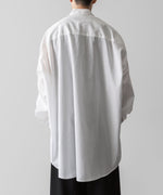 画像をギャラリービューアに読み込む, Fujimoto フジモトのWASHED OVER COTTON &amp; SILK SHIRT - WHITEの公式通販サイトsession福岡セレクトショップ
