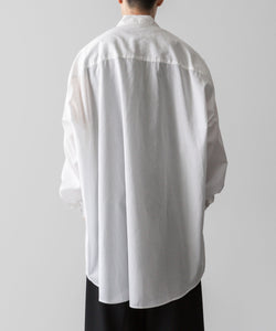 Fujimoto フジモトのWASHED OVER COTTON & SILK SHIRT - WHITEの公式通販サイトsession福岡セレクトショップ