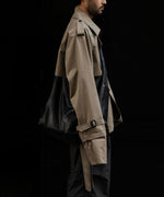 画像をギャラリービューアに読み込む, ssstein(シュタイン)の24AWコレクション LAYERED SHORT TRENCH COAT - BEIGE 公式通販サイトsession福岡セレクトショップ
