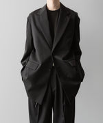 画像をギャラリービューアに読み込む, ssstein(シュタイン)の24AWコレクション OVERSIZED SINGLE BREASTED LONG JACKET - DARK CHARCOAL 公式通販サイトsession福岡セレクトショップ
