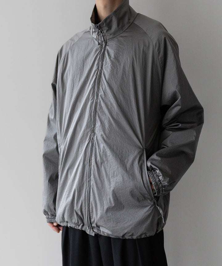 stein(シュタイン)の23AWコレクションWINDBREAKER STAND COLLAR JACKETのSILVER 公式通販サイトsession福岡セレクトショップ