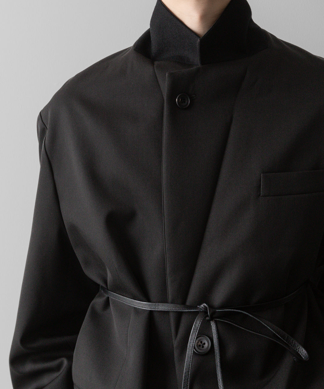 ssstein(シュタイン)の24AWコレクション OVERSIZED SINGLE BREASTED LONG JACKET - DARK CHARCOAL 公式通販サイトsession福岡セレクトショップ