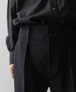 ANTHEM Aアンセムエー のSPONGY TWILL SLIM STRETCH PANTS - BLACKの公式通販サイトsession福岡セレクトショップ