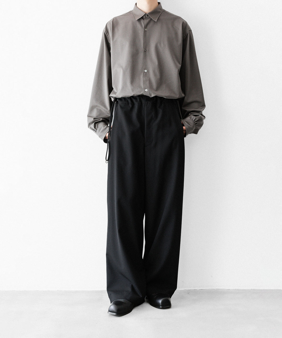 ANTHEM A-アンセムエーのWASHABLE WOOL NO-BRAINER PANTSのBLACK公式通販サイトsession福岡セレクトショップ