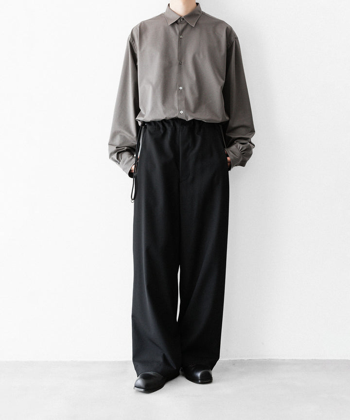 ANTHEM A-アンセムエーのWASHABLE WOOL NO-BRAINER PANTSのBLACK公式通販サイトsession福岡セレクトショップ