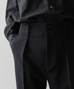 ANTHEM Aアンセムエー のSPONGY TWILL SLIM STRETCH PANTS - BLACKの公式通販サイトsession福岡セレクトショップ