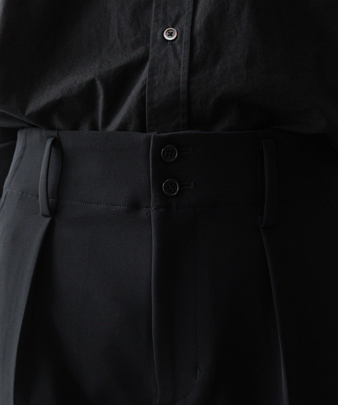 ANTHEM Aアンセムエー のSPONGY TWILL SLIM STRETCH PANTS - BLACKの公式通販サイトsession福岡セレクトショップ