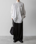 画像をギャラリービューアに読み込む, Fujimoto フジモトのWASHED OVER COTTON &amp; SILK SHIRT - WHITEの公式通販サイトsession福岡セレクトショップ
