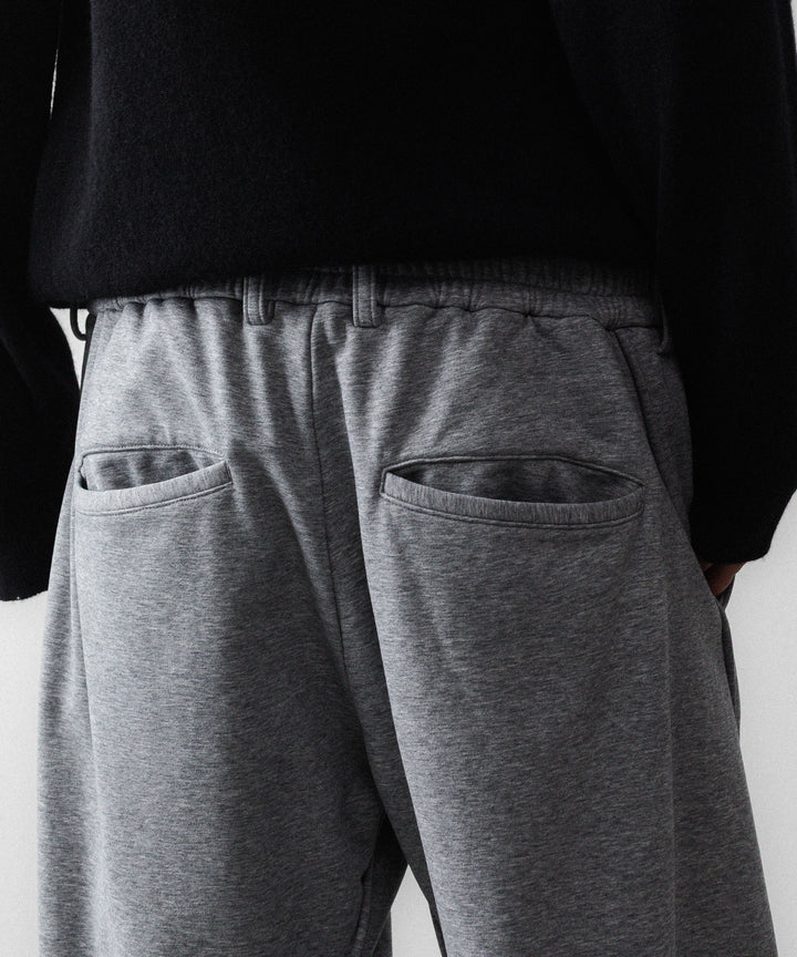 【KANEMASA PHIL.】36G HEATHER DRAPING PANTS - CHARCOAL DYE