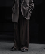 画像をギャラリービューアに読み込む, ssstein(シュタイン)のEXTRA WIDE TROUSERS (2/60 WOOL GABARDINE) - MILITARY KHAKIの公式通販サイトsession福岡セレクトショップ
