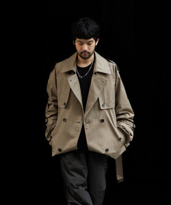 ssstein(シュタイン)の24AWコレクション LAYERED SHORT TRENCH COAT - BEIGE 公式通販サイトsession福岡セレクトショップ