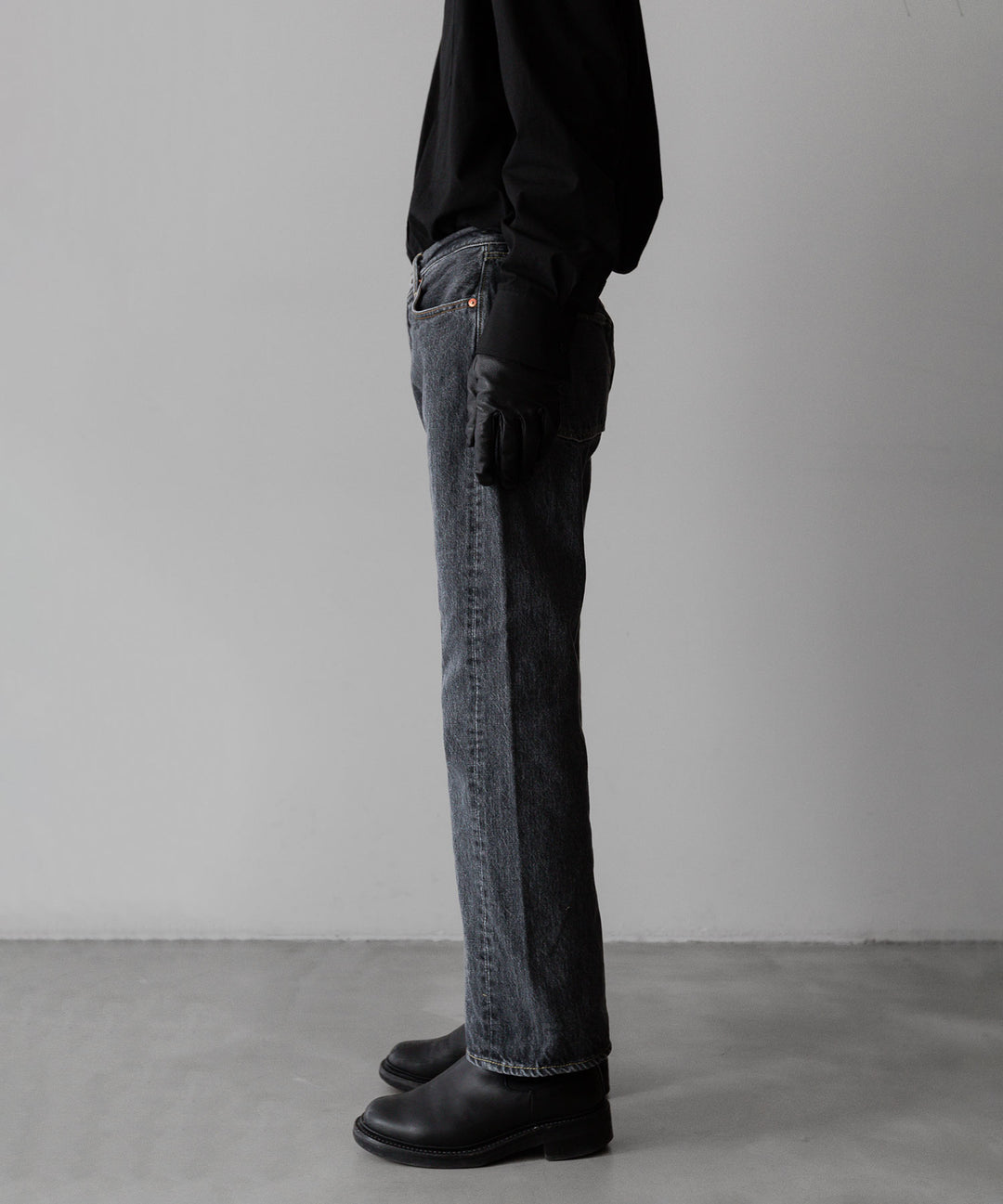 【INTÉRIM】インテリムの大戦モデルジーンズ VINTAGE WWII 1943 HEAVY KIBATA SHUTTLE DENIM JEANS - U.BLACK 公式通販サイトsession福岡セレクトショップ