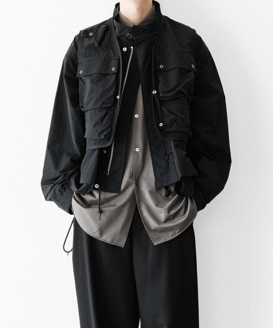 ANTHEM A アンセム エーのDOCKING NYLON SHORT BLOUSON - BLACKの公式通販サイトsession福岡セレクトショップ