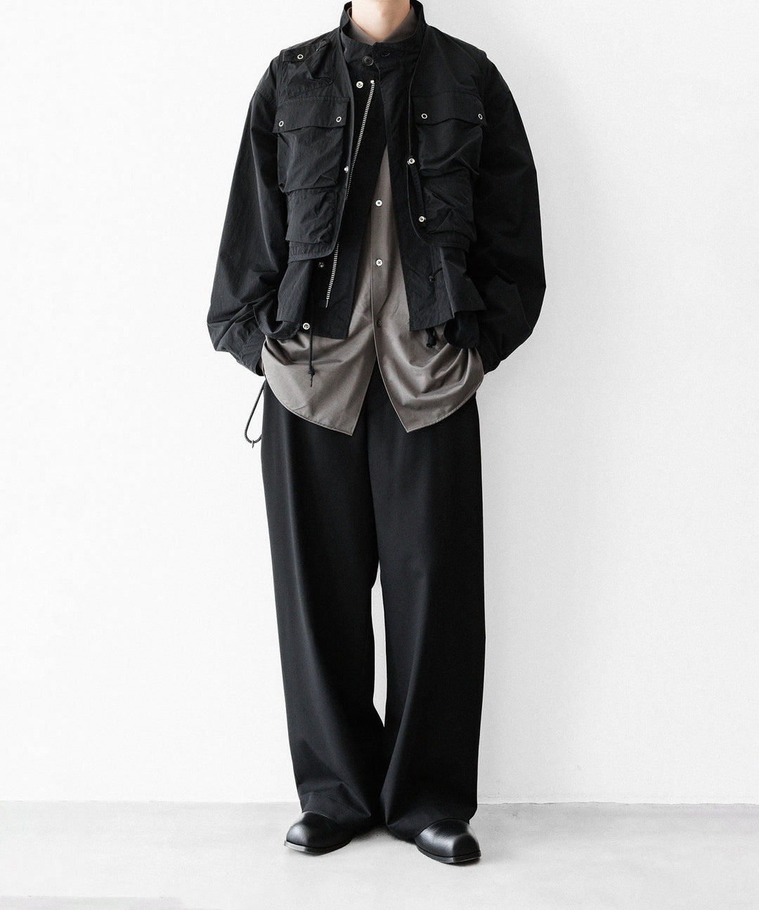 ANTHEM A-アンセムエーのWASHABLE WOOL NO-BRAINER PANTSのBLACK公式通販サイトsession福岡セレクトショップ