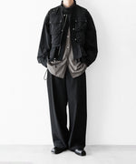 画像をギャラリービューアに読み込む, ANTHEM A-アンセムエーのWASHABLE WOOL NO-BRAINER PANTSのBLACK公式通販サイトsession福岡セレクトショップ
