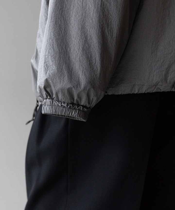 stein(シュタイン)の23AWコレクションWINDBREAKER STAND COLLAR JACKETのSILVER 公式通販サイトsession福岡セレクトショップ