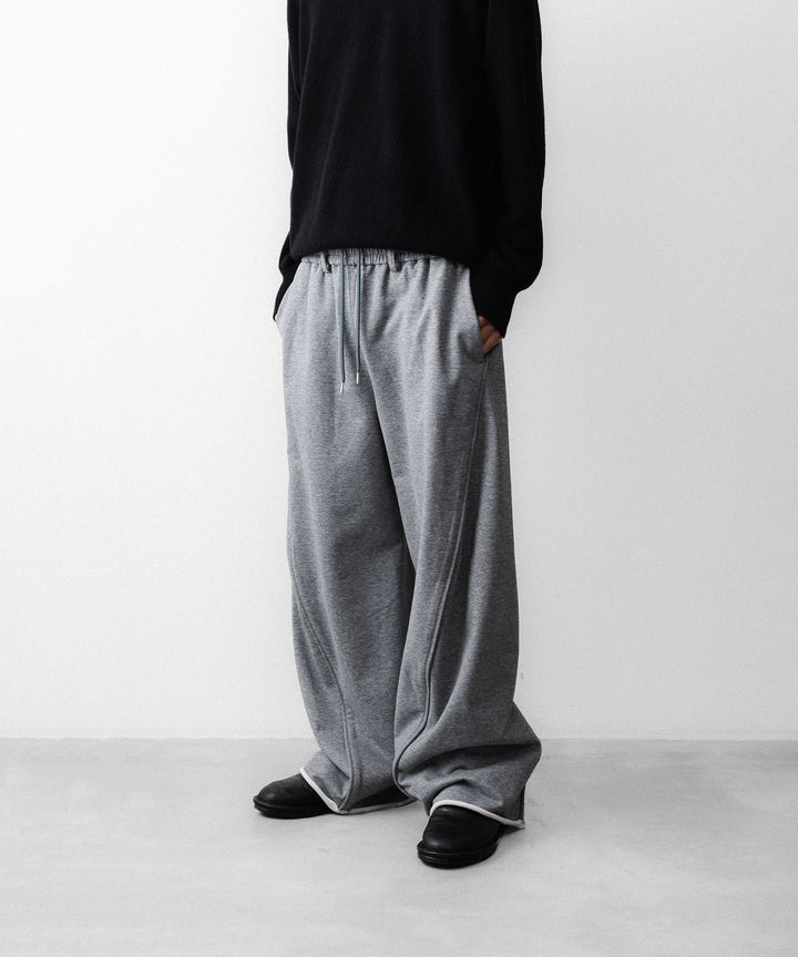 【KANEMASA PHIL.】36G HEATHER DRAPING PANTS - CHARCOAL DYE