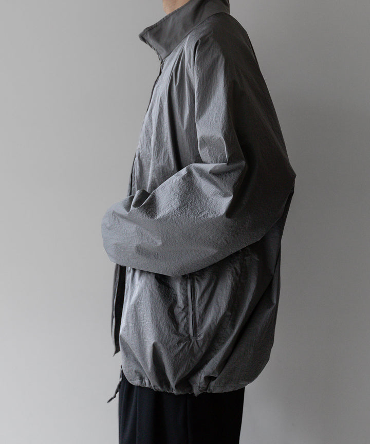 stein(シュタイン)の23AWコレクションWINDBREAKER STAND COLLAR JACKETのSILVER 公式通販サイトsession福岡セレクトショップ