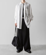 画像をギャラリービューアに読み込む, Fujimoto フジモトのWASHED OVER COTTON &amp; SILK SHIRT - WHITEの公式通販サイトsession福岡セレクトショップ
