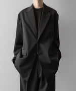 画像をギャラリービューアに読み込む, ssstein(シュタイン)の24AWコレクション OVERSIZED SINGLE BREASTED LONG JACKET - DARK CHARCOAL 公式通販サイトsession福岡セレクトショップ
