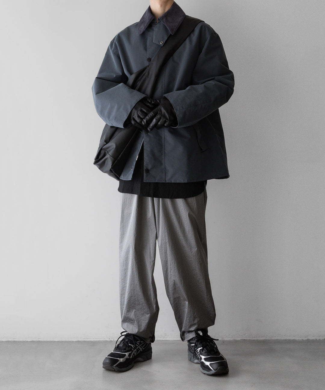 stein(シュタイン)の23AWコレクションWINDBREAKER EASY TROUSERSのSILVER 公式通販サイトsession福岡セレクトショップ