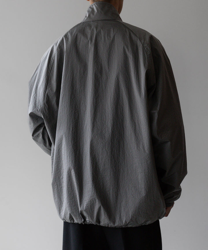 stein(シュタイン)の23AWコレクションWINDBREAKER STAND COLLAR JACKETのSILVER 公式通販サイトsession福岡セレクトショップ