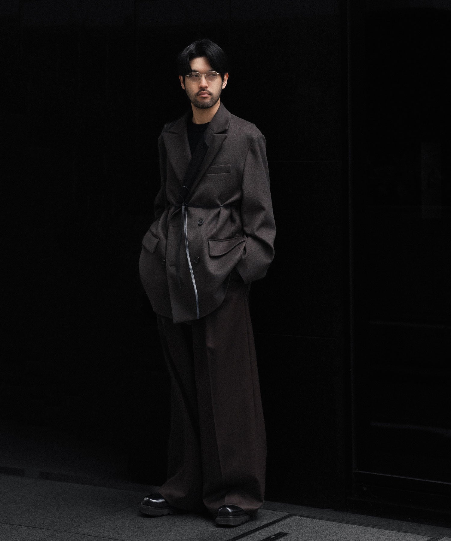 ssstein(シュタイン)のEXTRA WIDE TROUSERS (2/60 WOOL GABARDINE) - MILITARY KHAKIの公式通販サイトsession福岡セレクトショップ