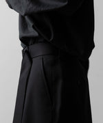 画像をギャラリービューアに読み込む, ssstein(シュタイン)のBELTED WIDE TROUSERS - BLACKの公式通販サイトsession福岡セレクトショップ
