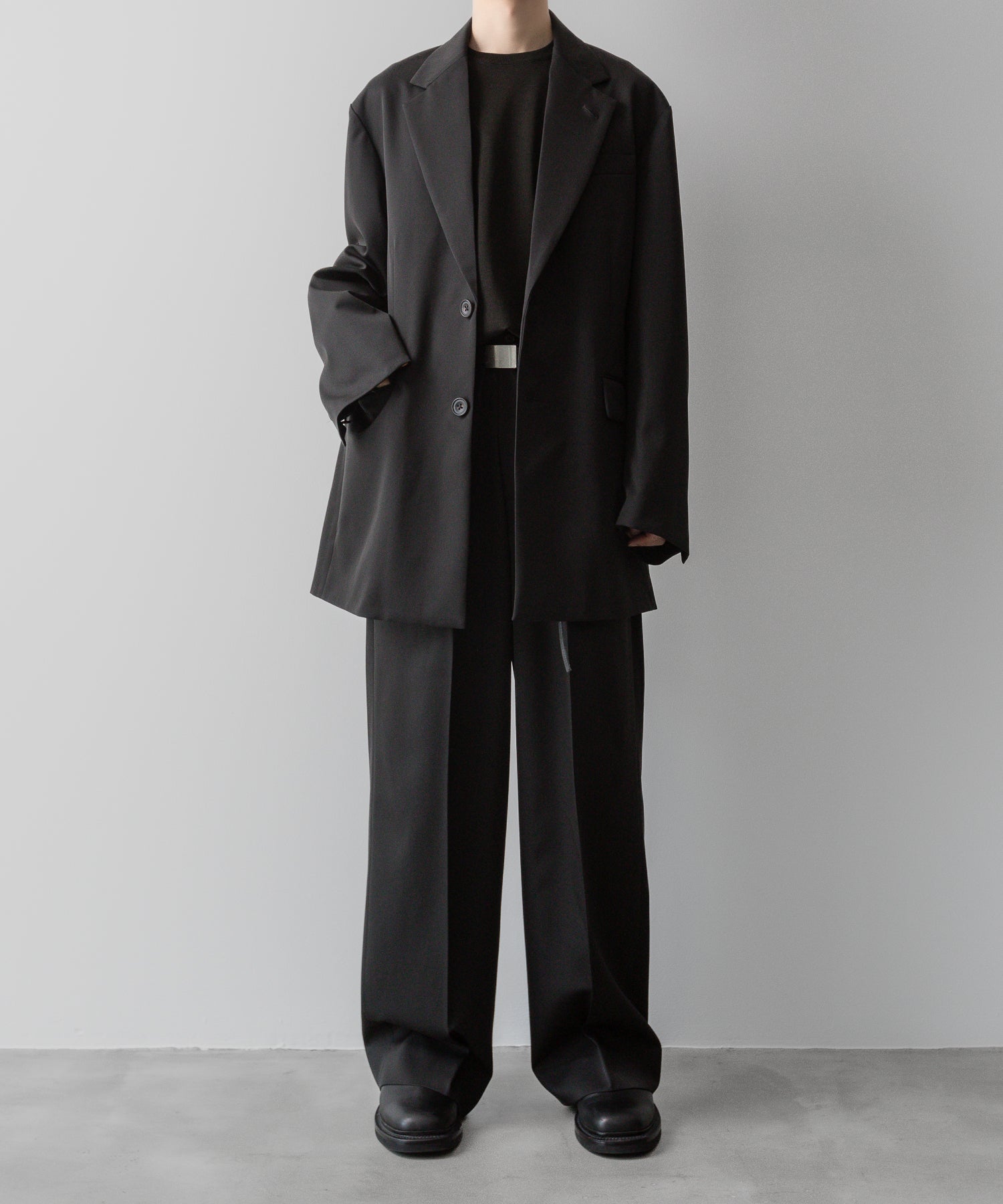 ssstein(シュタイン)の24AWコレクション OVERSIZED SINGLE BREASTED LONG JACKET - DARK CHARCOAL 公式通販サイトsession福岡セレクトショップ