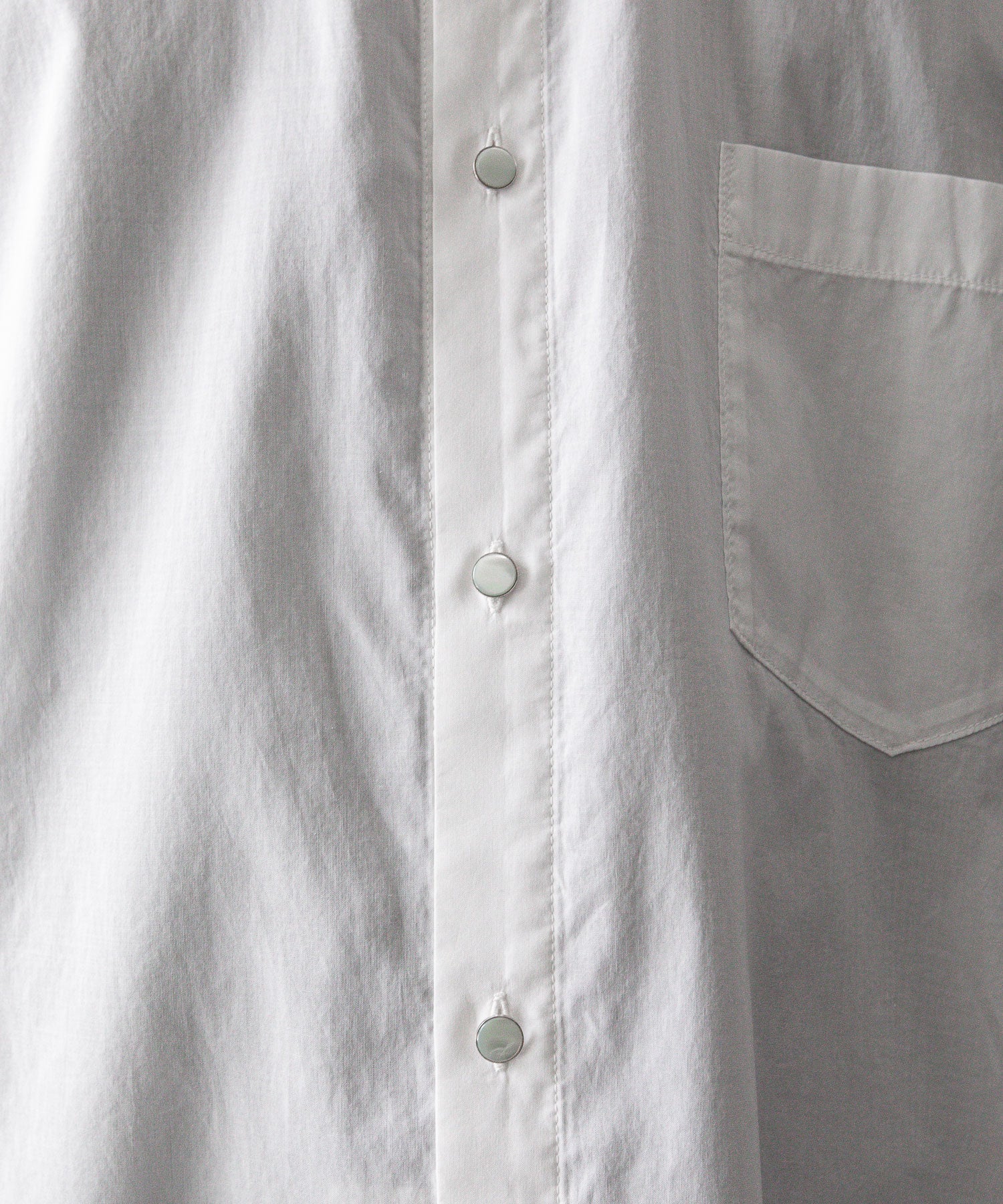 Fujimoto フジモトのWASHED OVER COTTON & SILK SHIRT - WHITEの公式通販サイトsession福岡セレクトショップ