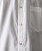 画像をギャラリービューアに読み込む, Fujimoto フジモトのWASHED OVER COTTON &amp; SILK SHIRT - WHITEの公式通販サイトsession福岡セレクトショップ
