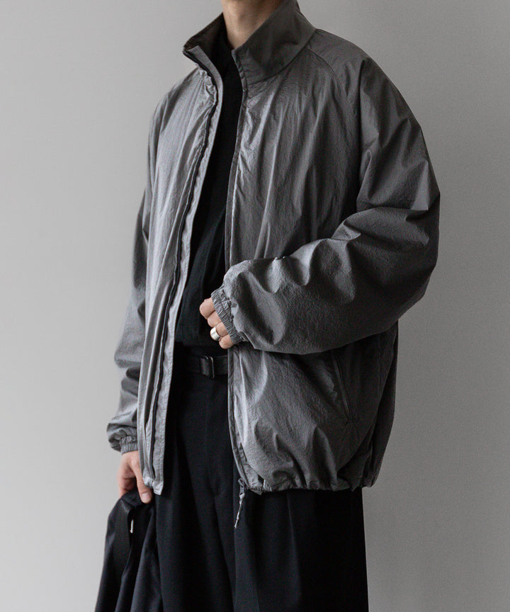stein(シュタイン)の23AWコレクションWINDBREAKER STAND COLLAR JACKETのSILVER 公式通販サイトsession福岡セレクトショップ