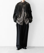 画像をギャラリービューアに読み込む, ANTHEM A-アンセムエーのWASHABLE WOOL NO-BRAINER PANTSのBLACK公式通販サイトsession福岡セレクトショップ
