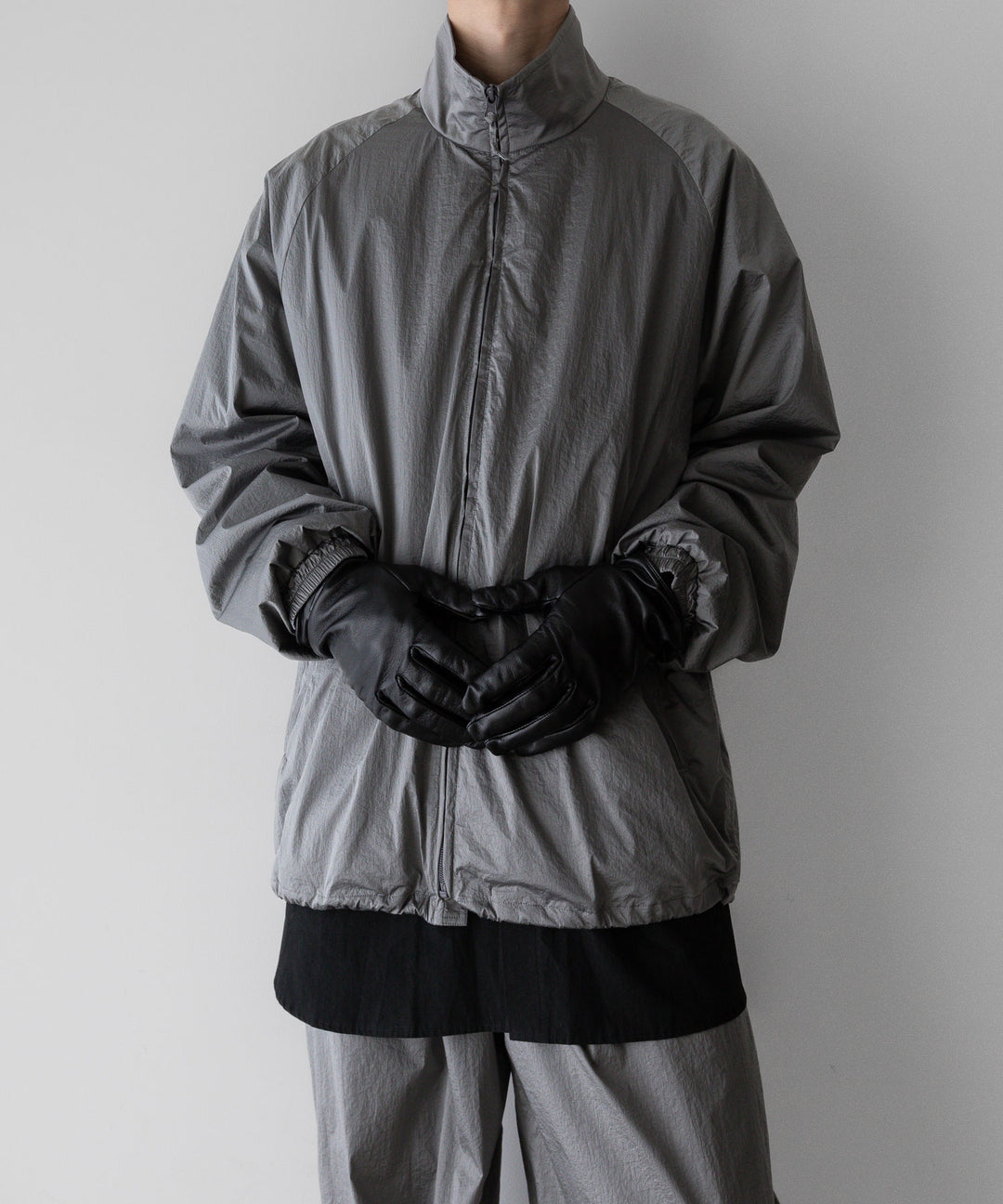 stein(シュタイン)の23AWコレクションWINDBREAKER STAND COLLAR JACKETのSILVER 公式通販サイトsession福岡セレクトショップ