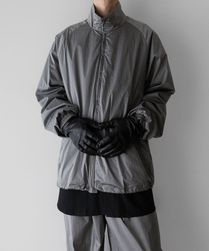 stein(シュタイン)の23AWコレクションWINDBREAKER STAND COLLAR JACKETのSILVER 公式通販サイトsession福岡セレクトショップ
