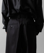 画像をギャラリービューアに読み込む, ssstein(シュタイン)のBELTED WIDE TROUSERS - BLACKの公式通販サイトsession福岡セレクトショップ
