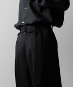 画像をギャラリービューアに読み込む, ssstein(シュタイン)のBELTED WIDE TROUSERS - BLACKの公式通販サイトsession福岡セレクトショップ
