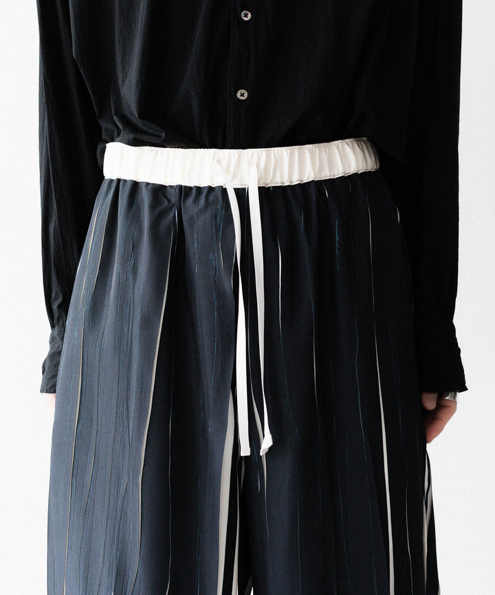 ANTHEM A-アンセムエーのOVER PRINTED RANDOM PLEATS PANTSのECRU公式通販サイトsession福岡セレクトショップ