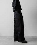 画像をギャラリービューアに読み込む, ssstein(シュタイン)のBELTED WIDE TROUSERS - BLACKの公式通販サイトsession福岡セレクトショップ
