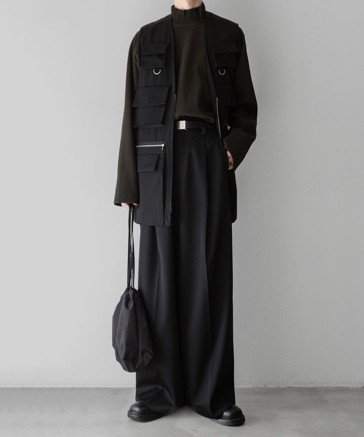 stein(シュタイン)の24SSコレクションEXTRA WIDE TROUSERS のBLACK sessionセッション福岡セレクトショップ 公式通販サイト