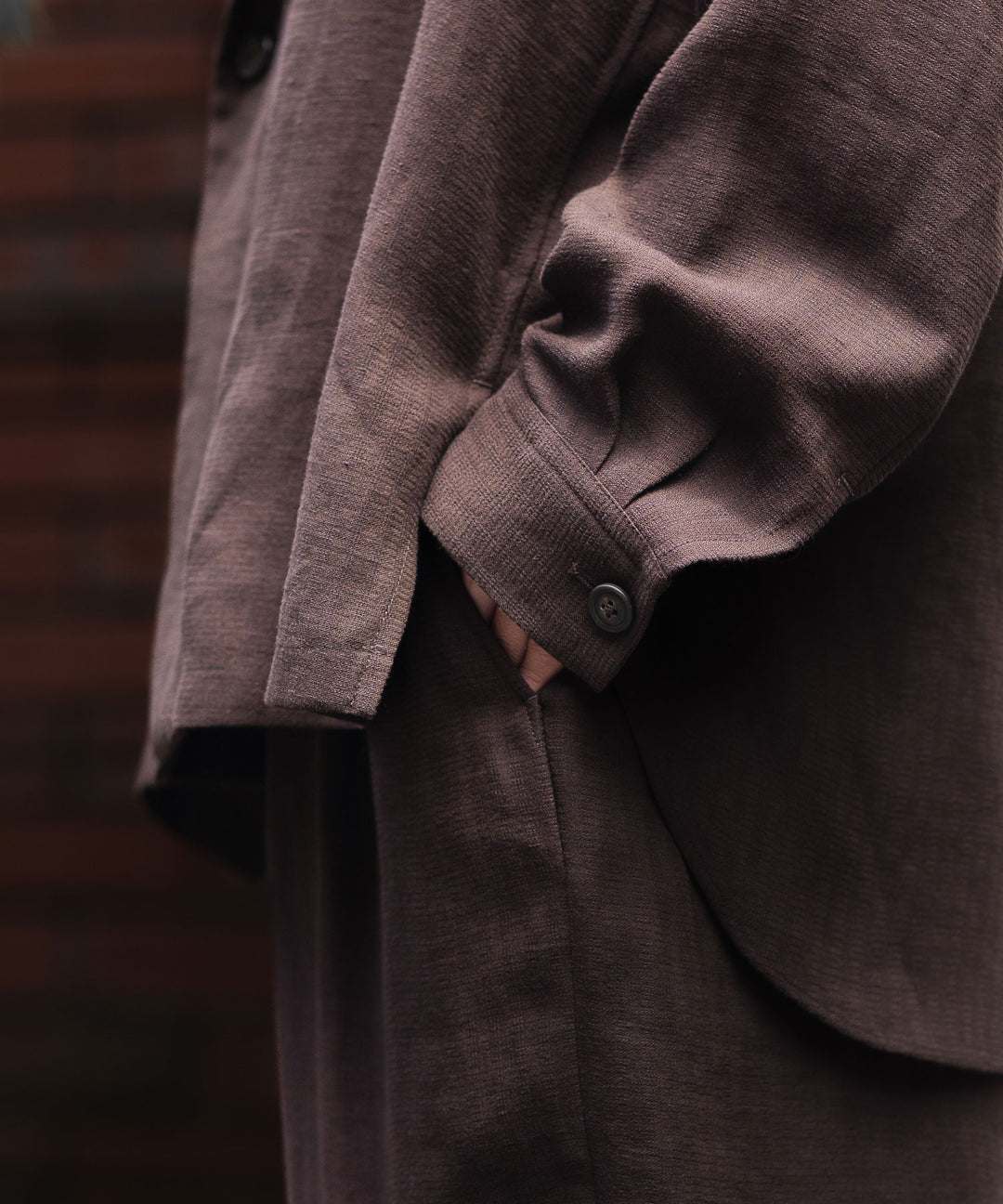 UJOH - ウジョーのPEAKED LAPEL COLLAR SHIRT JKTのCHOCOLATE公式通販サイトsession福岡セレクトショップ