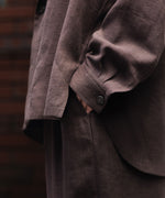 画像をギャラリービューアに読み込む, UJOH - ウジョーのPEAKED LAPEL COLLAR SHIRT JKTのCHOCOLATE公式通販サイトsession福岡セレクトショップ
